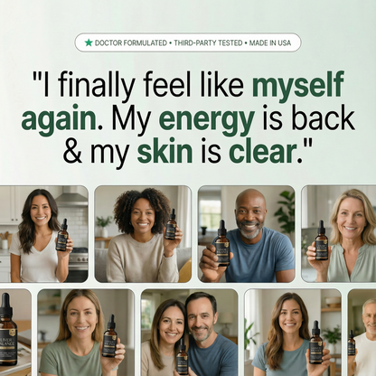 Clinical-Dose Liver Support & Detox Drops |  7-Ingredient Liver Balance Formula